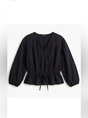 Rails Abra Drawstring Waist Popover Blouse
